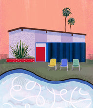 Cargar imagen en el visor de la galería, Sara Marcos - Lámina Casa con piscina
