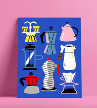 Cargar imagen en el visor de la galería, Sara Marcos - Lámina Coffee Makers
