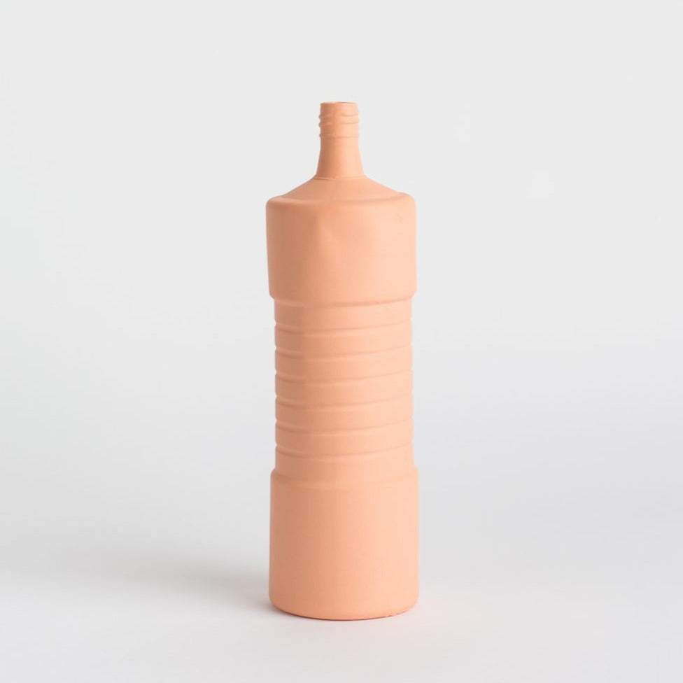 Porcelain bottle vase #5 orange