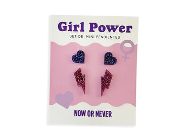 Now or Never - Set de Pendientes Girl Power
