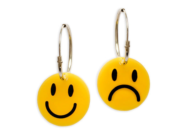 Now or Never - Pendientes Smiley Reversible
