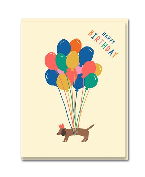 Happy Birthday Card - Balloons / Feliz Cumpleaños Globos
