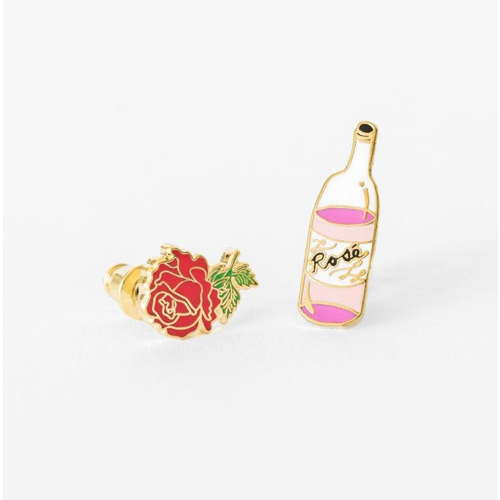 pendientes rosa y rosé / earrings