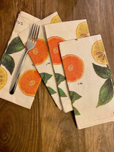 Cargar imagen en el visor de la galería, Cavallini - Servilletas de tela citrus / cloth napkins
