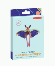 Cargar imagen en el visor de la galería, Mariposa cometa azul / Blue comet butterfly
