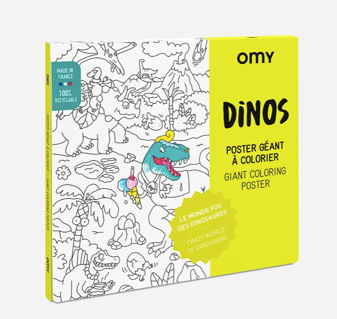 Poster gigante Dinos para colorear / Giant coloring poster Dinos