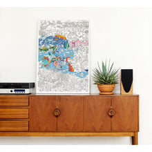 Load image into Gallery viewer, Poster gigante oceano/ Giant Colouring Poster Ocean
