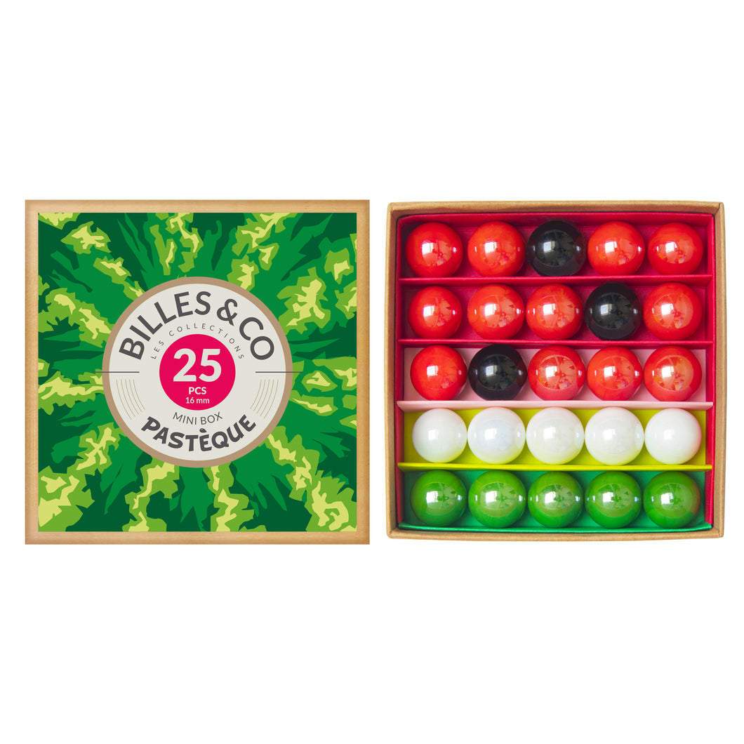 Canicas Mini Box Sandia / Mini Box of Marbles Watermelon