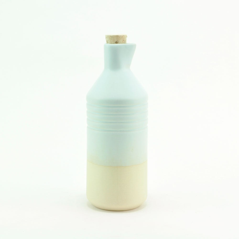Casa Atlántica - Botella de gres azul claro / ceramic bottle
