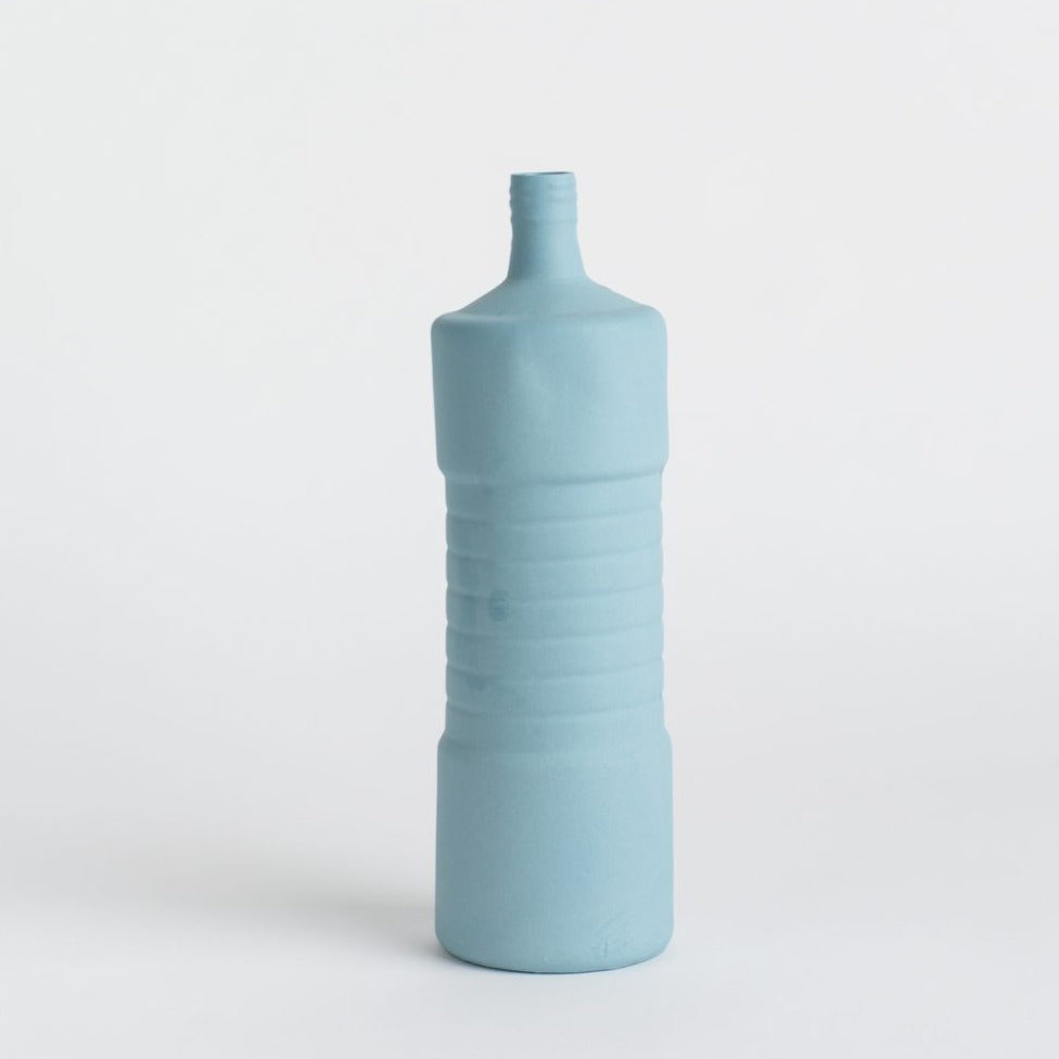 Porcelain bottle vase #5 dark blue