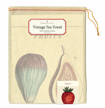 Cargar imagen en el visor de la galería, Cavallini - Trapo de cocina frutas / fruits tea towel
