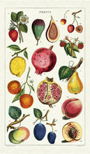 Cargar imagen en el visor de la galería, Cavallini - Trapo de cocina frutas / fruits tea towel
